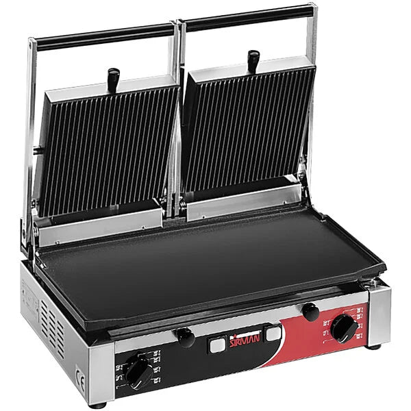 SIRMAN Double Panini Grill PD Series - 10" x 20" Cooking Surface