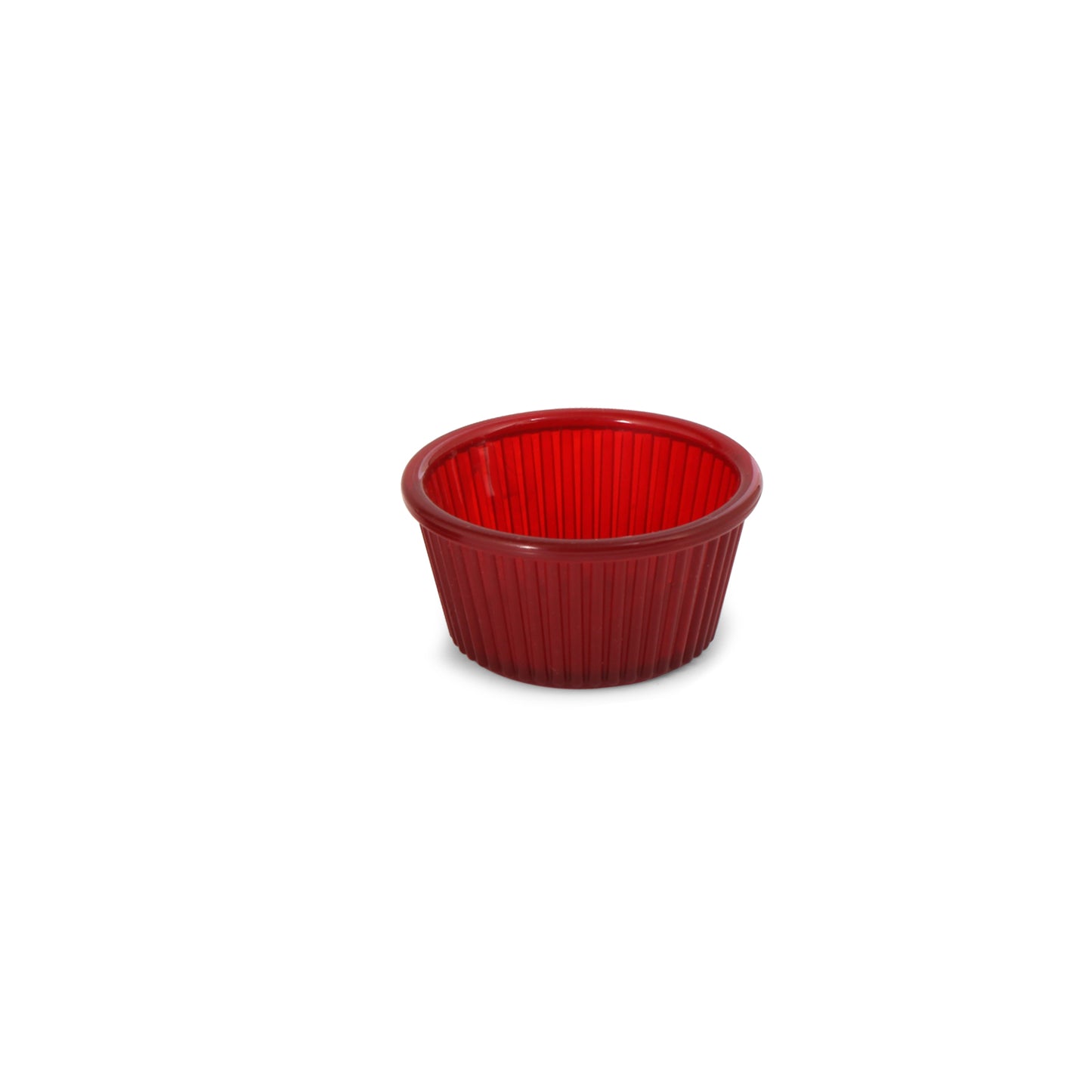 KAPP Polycarbonate Sauce Cup Flutted Finish 1 Oz. Sold by 24 Pieces.