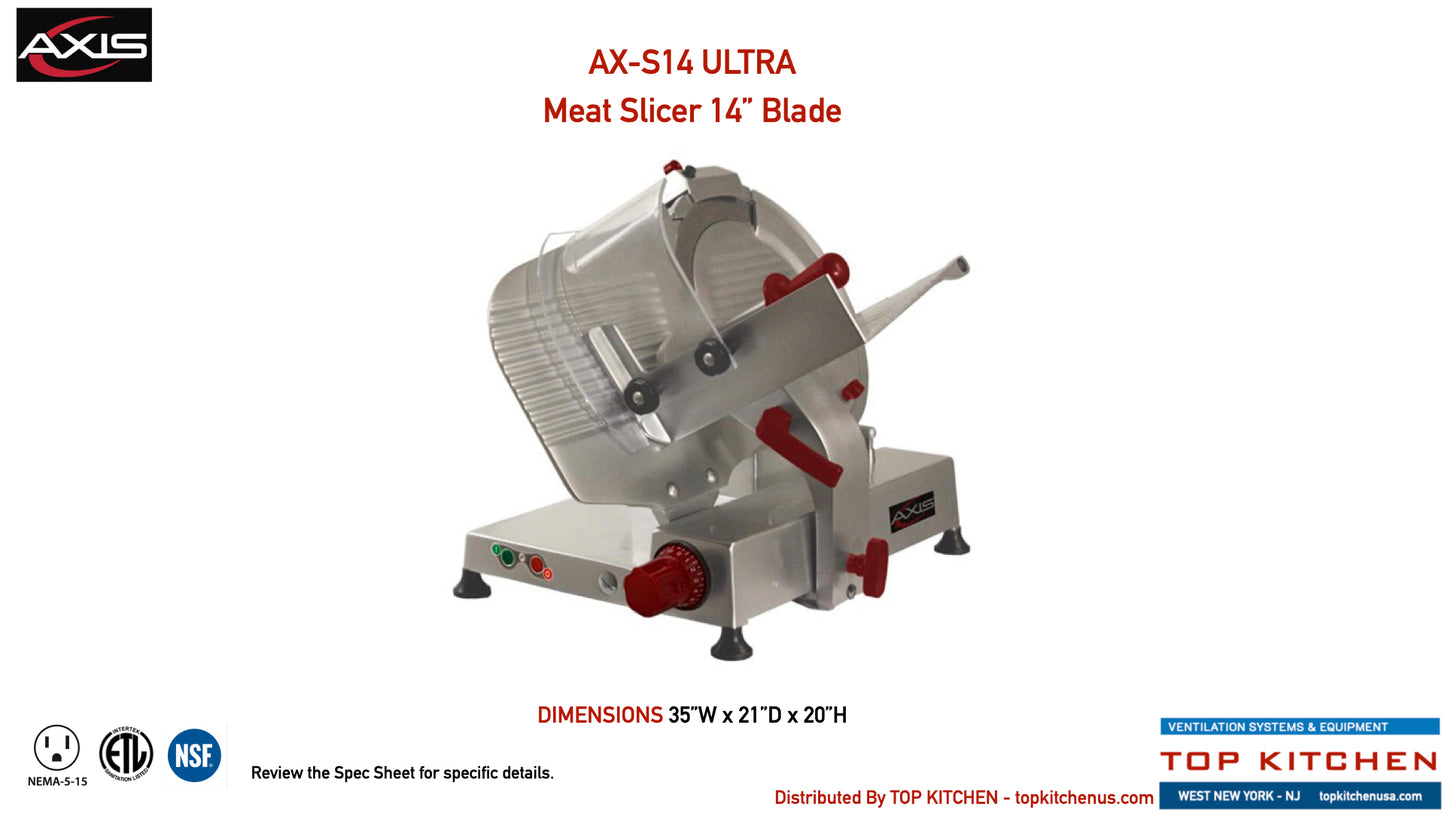 AXIS Meat Slicer - Model AX-S14 ULTRA