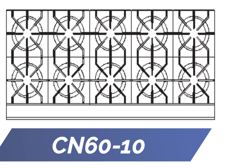Connerton CN60-10 Restaurant Gas Range