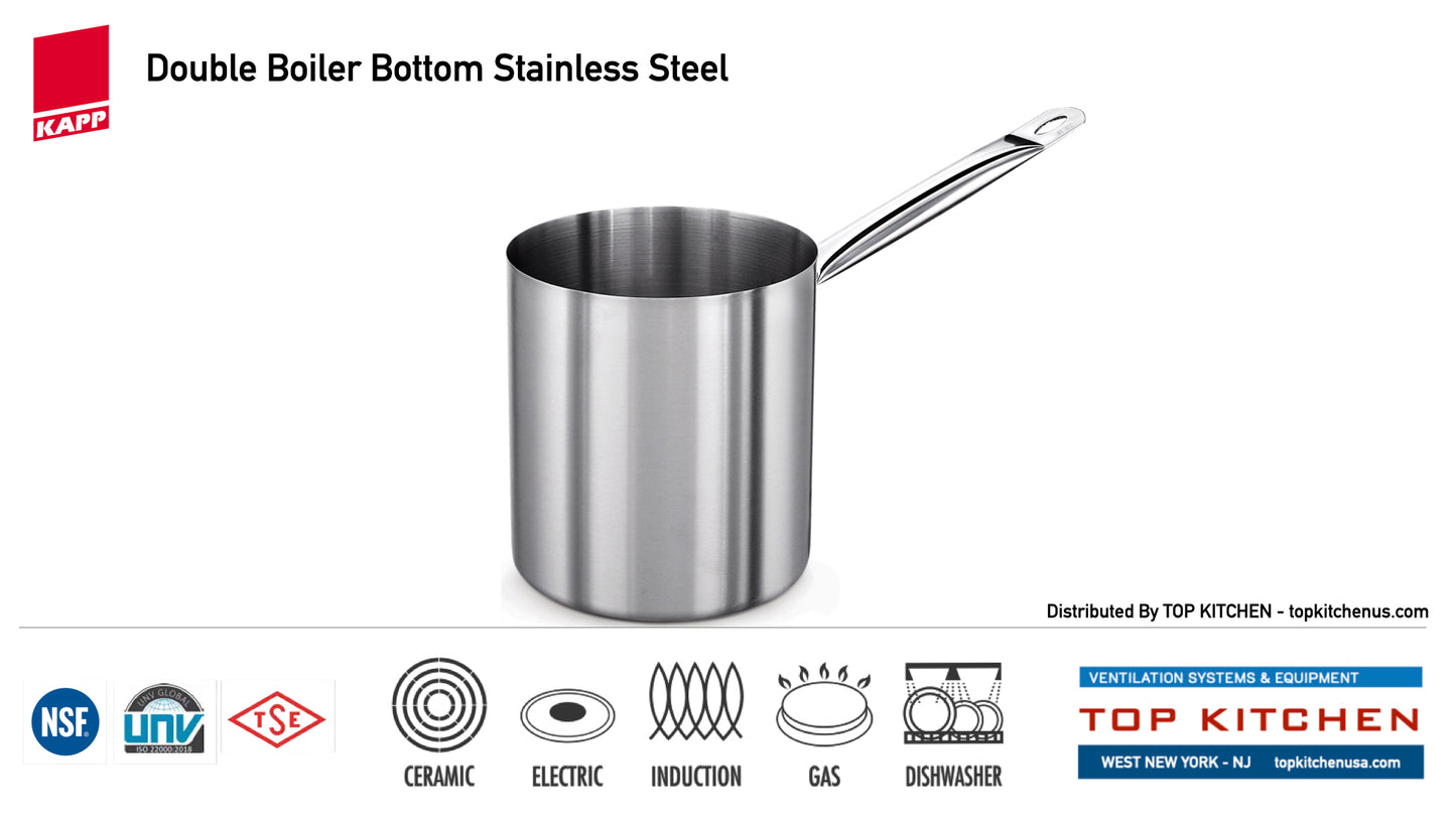 KAPP Double Boiler Bottoms - Stainless Steel