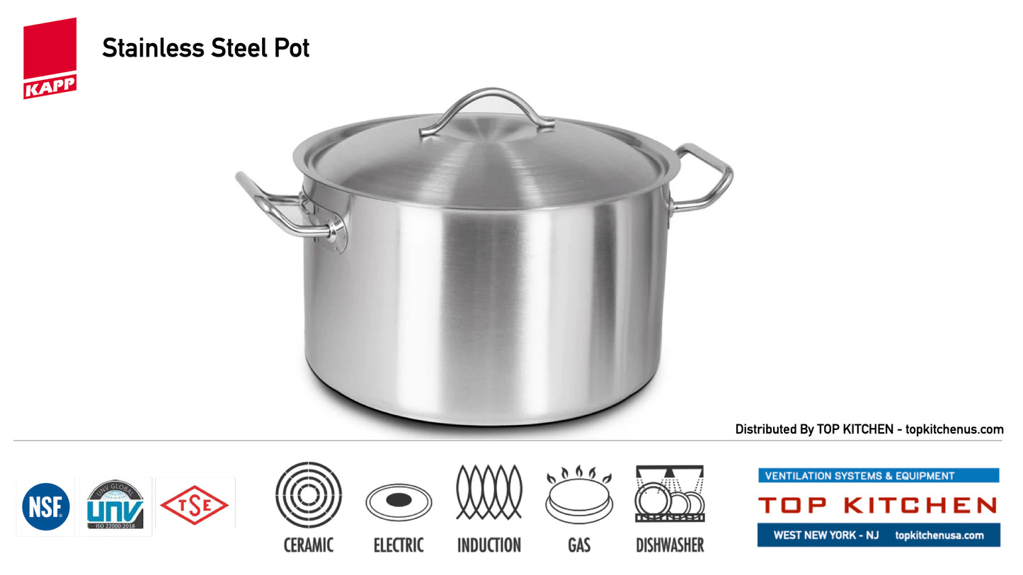KAPP Pots With Lid - Stainless Steel
