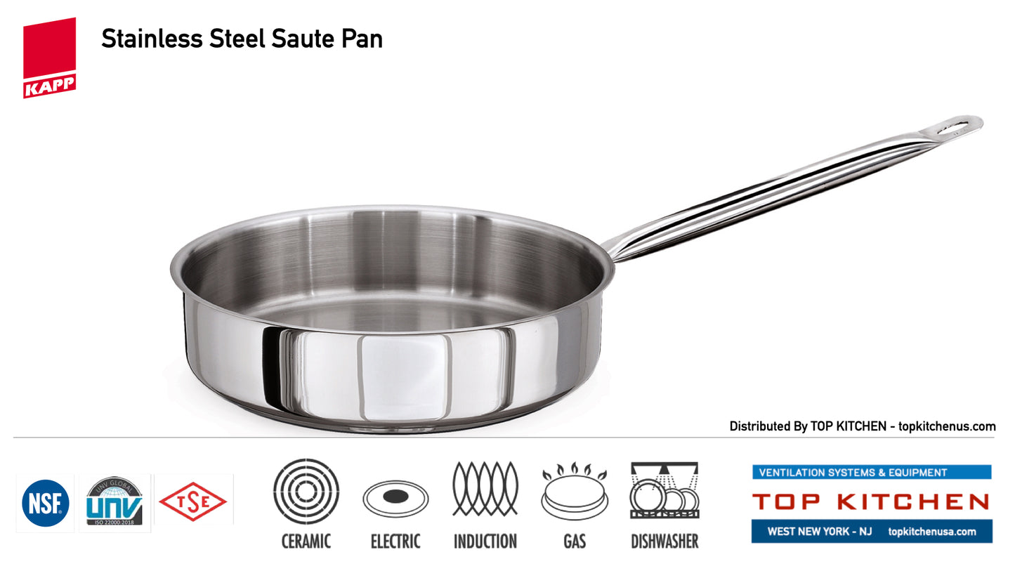 KAAP Saute Pans - Stainless Steel