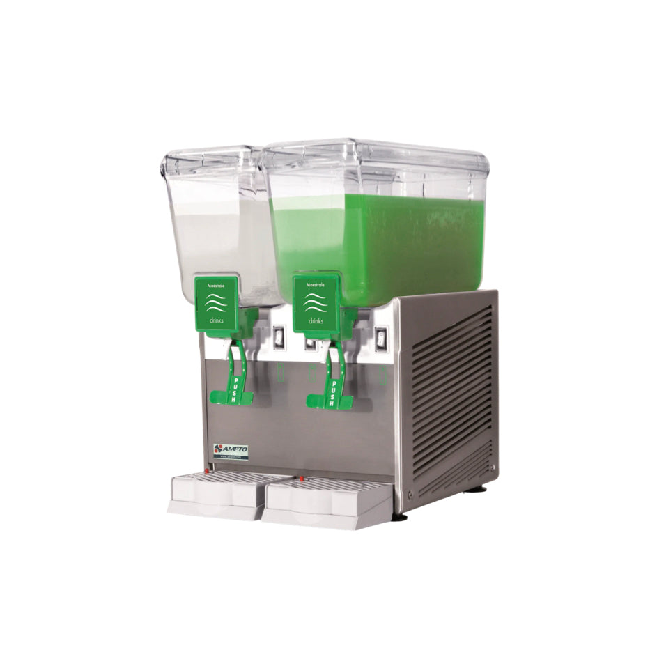 Ampto Beverage Dispenser 2 Tanks - 3 Gallons ea.