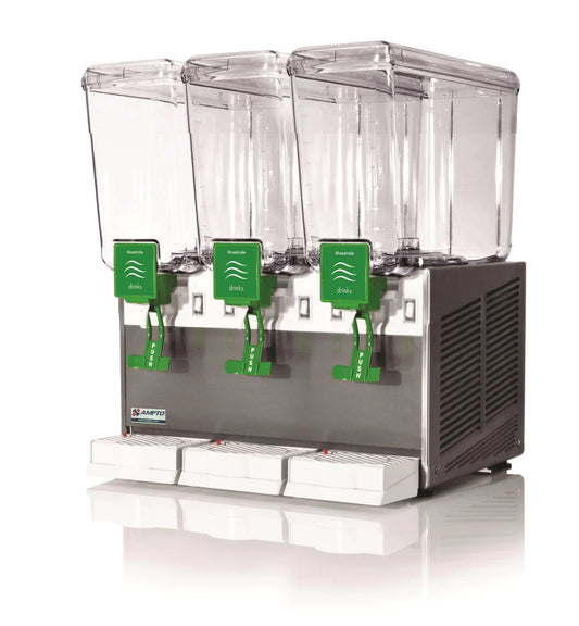 Ampto Beverage Dispenser 3 Tanks - 3 Gallons ea.