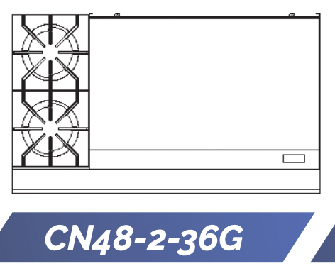 Connerton CN48-2-36G Restaurant Gas Range