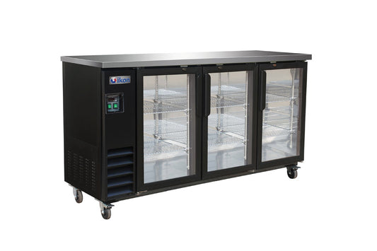 IKON Back Bar Cooler - Swing Door Model IBB73-3G-24