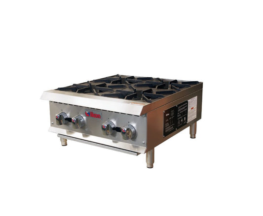 IKON Hot Plate Natural Gas 4 Burners Model IHP-4-24