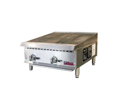 IKON Natural Gas 24" Radiant Charbroiler - Model IRB-24