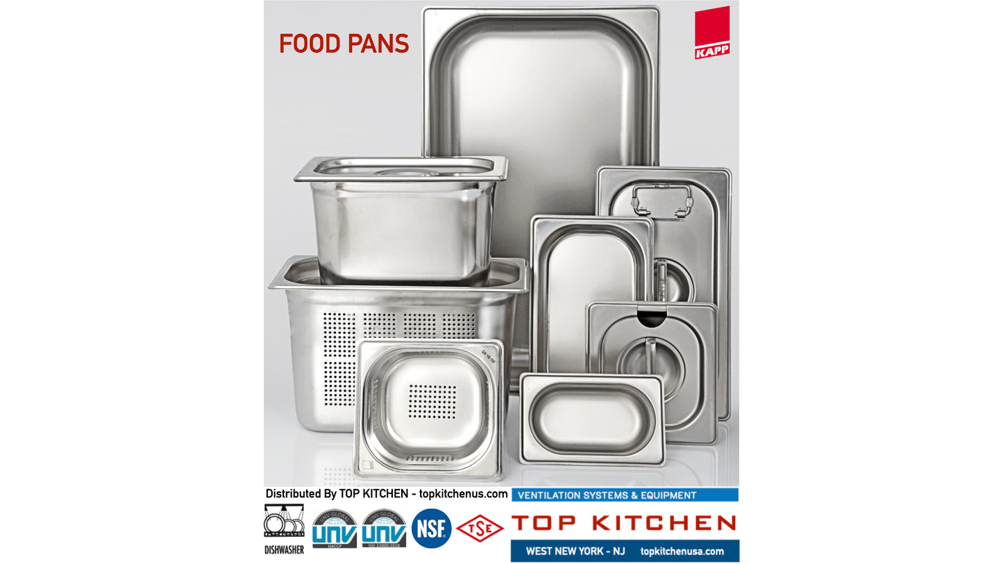 KAPP Food Pans 1/9 - Stainless Steel