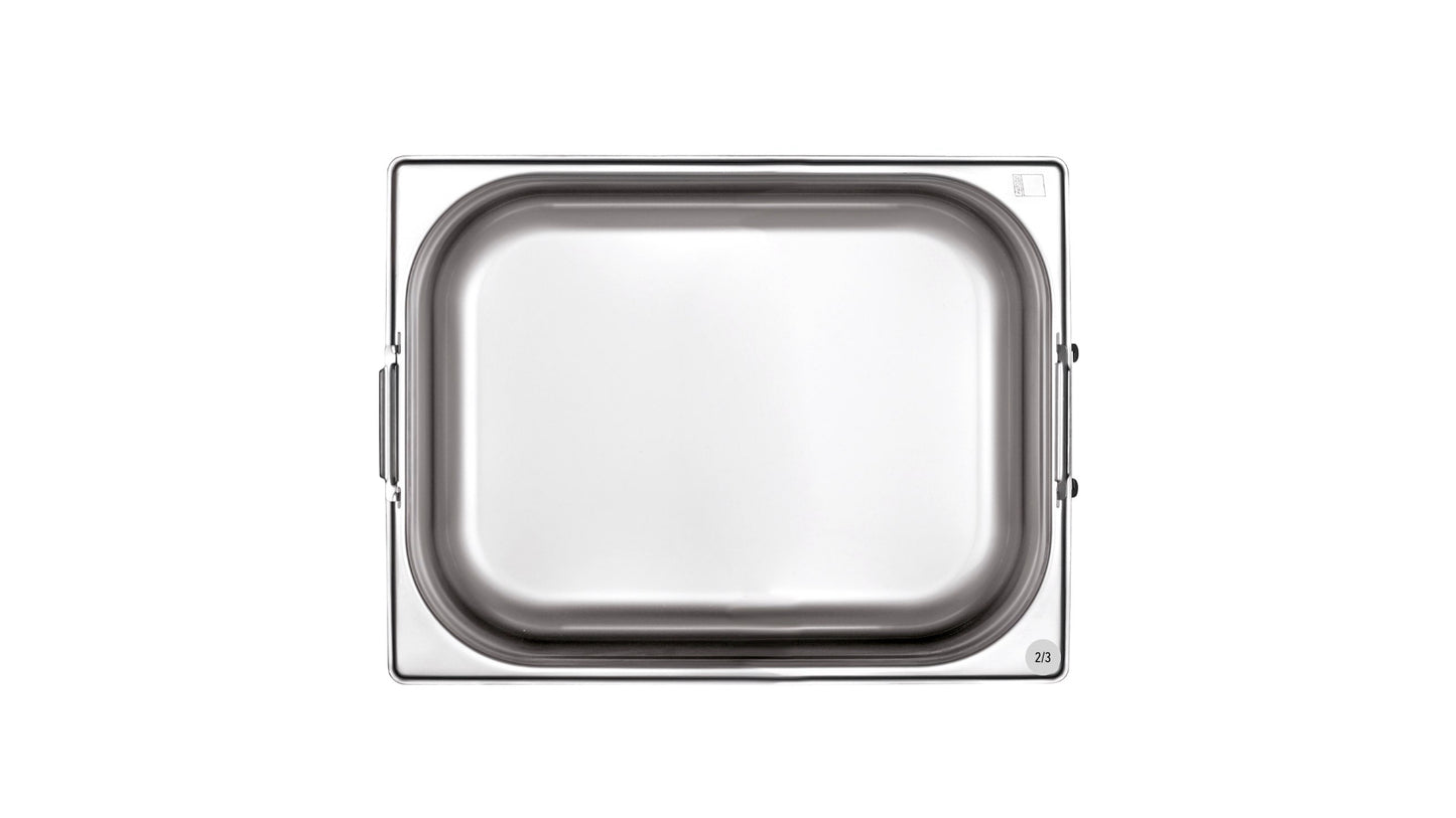 KAPP Food Pans With Handles 2/3 - Stainless Steel