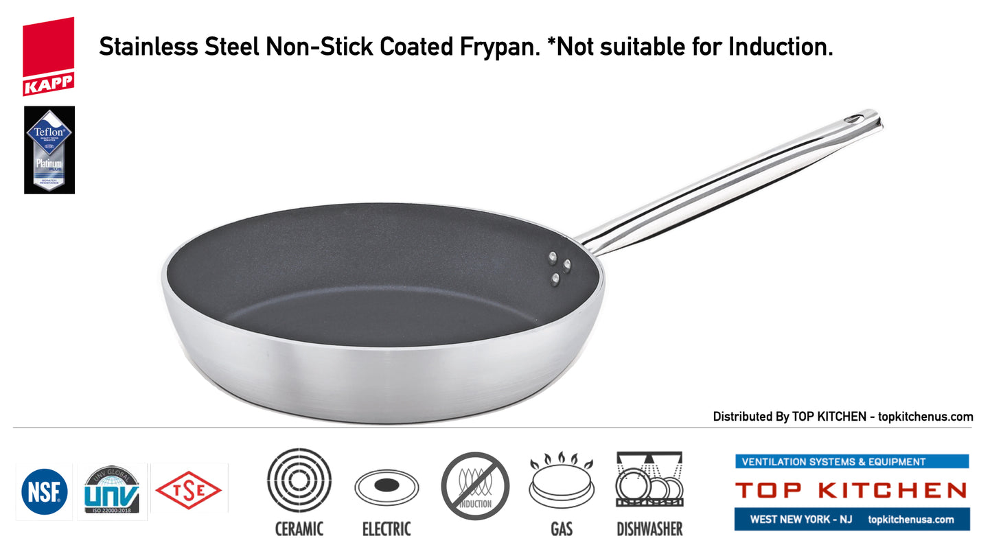 KAPP Non-Stick Coated Frypan - Stainless Steel