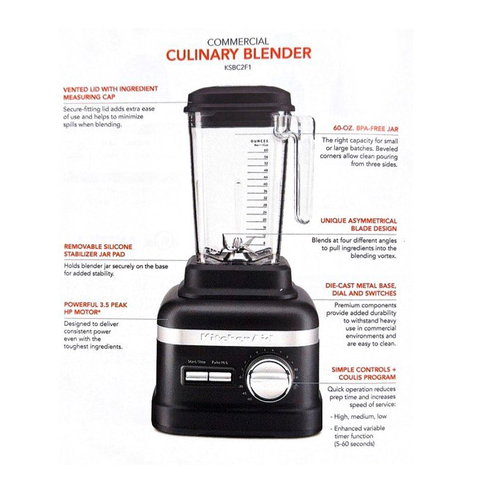 Commercial Culinary Blender Model KSBC2F1